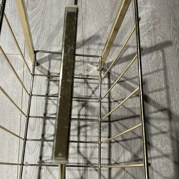 Mid Century Modern Brass Magazine Rack - Picture 8 of 8